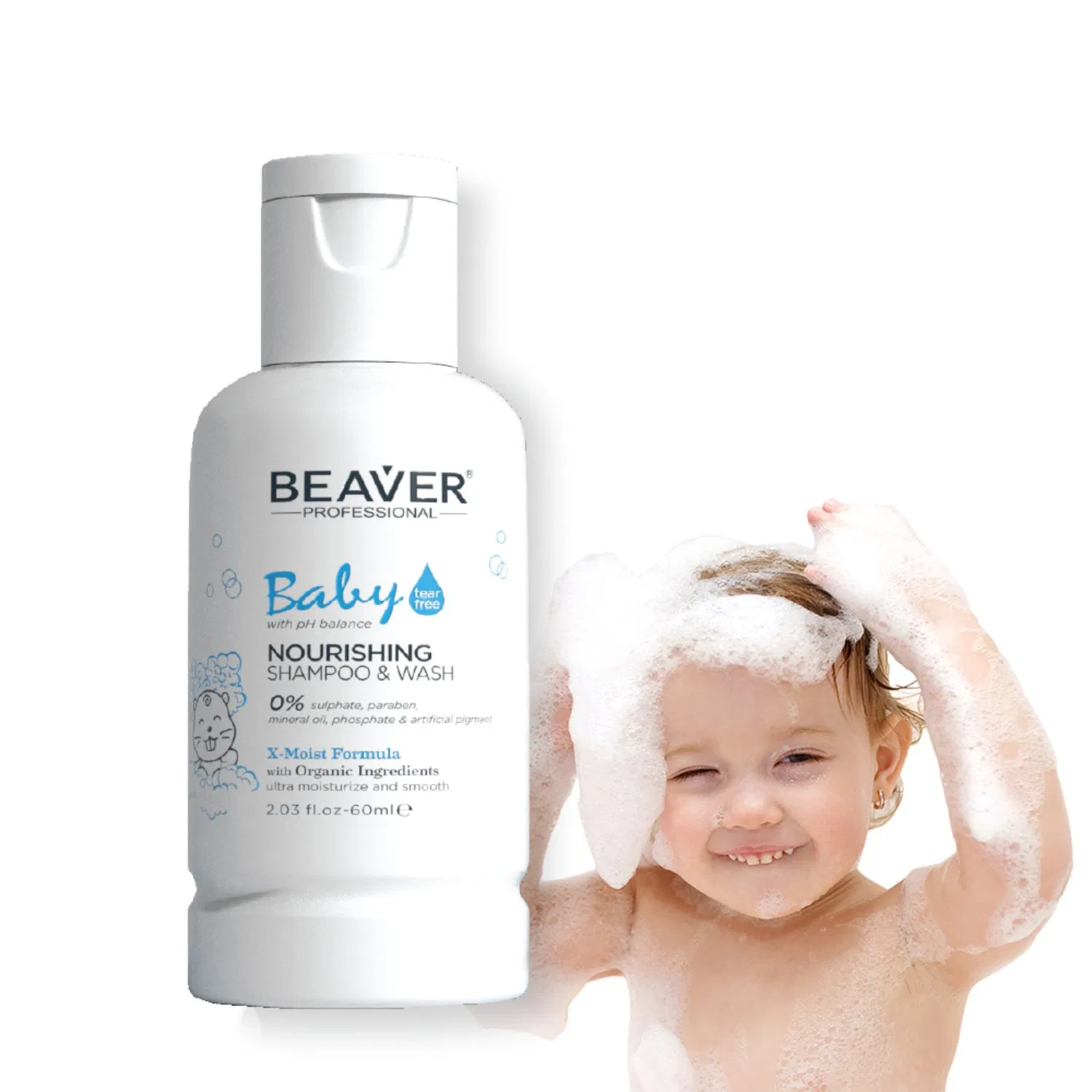 Beaver 300ml Baby Nourishing Shampoo & Body Wash
