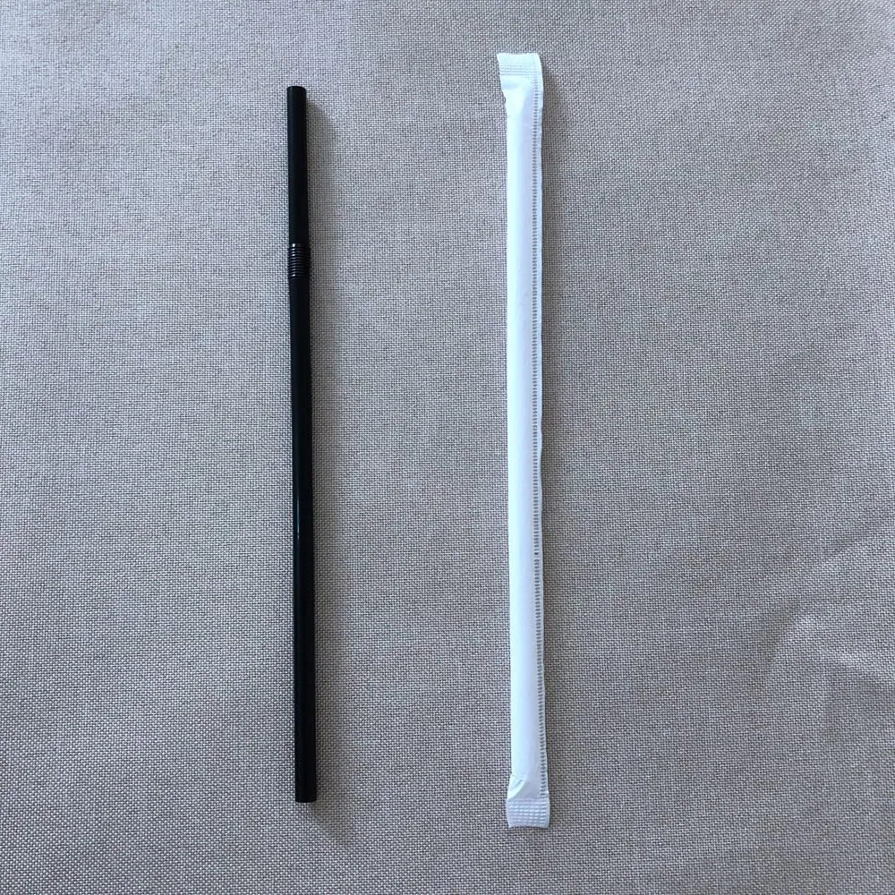 PP Plastic Reusable Bendy Straws with Nude Packing for Families and Restaurants