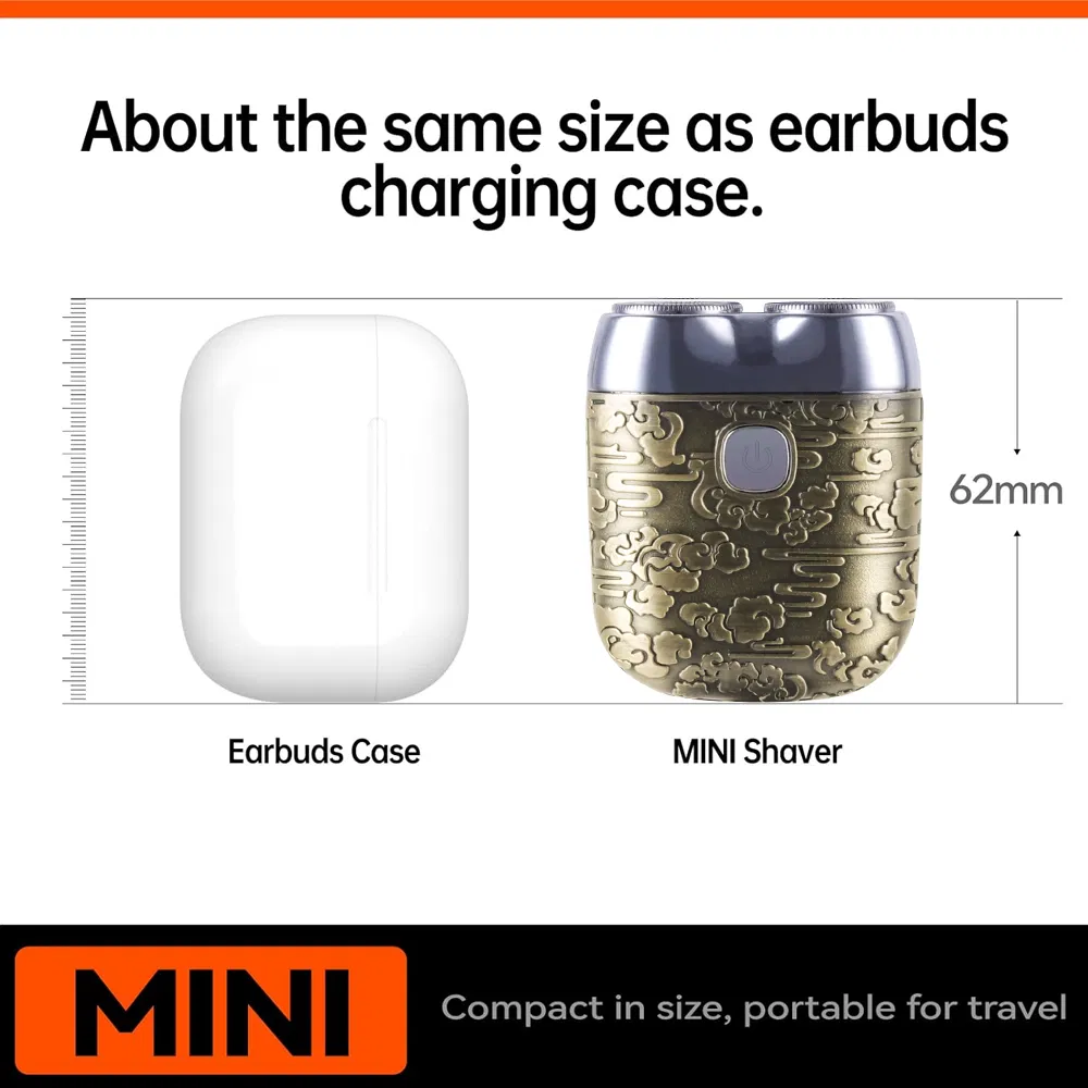 Powerful Electric Razor for Men Mini Shaver Portable Men's Electric Shaver