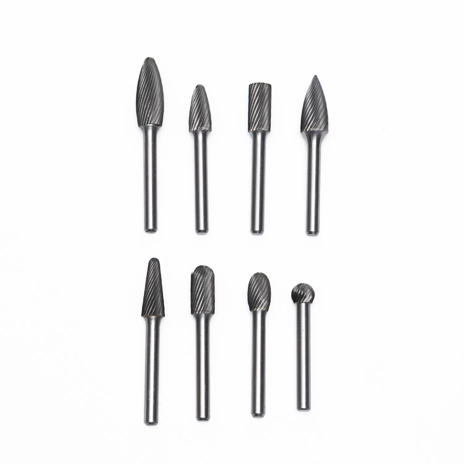 Single Flute Tungsten Carbide Conical Burr Bits for Stainless Steel