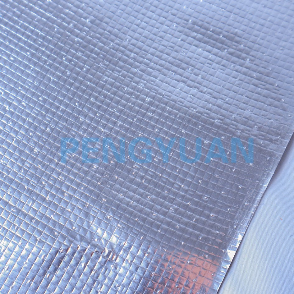 Metalized Pet Film Aluminium Foil Woven Fabric Thermal Insulation Foil Heat Building Insulation Material