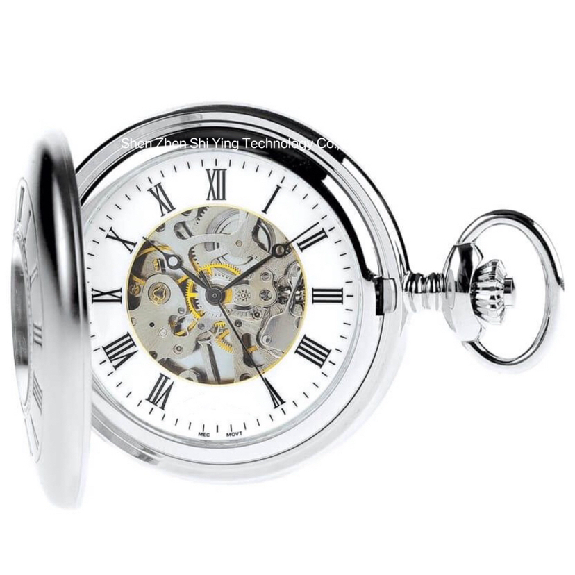 Gent's Antique Gold Mechanical Pocket Watch with Skeleton Back