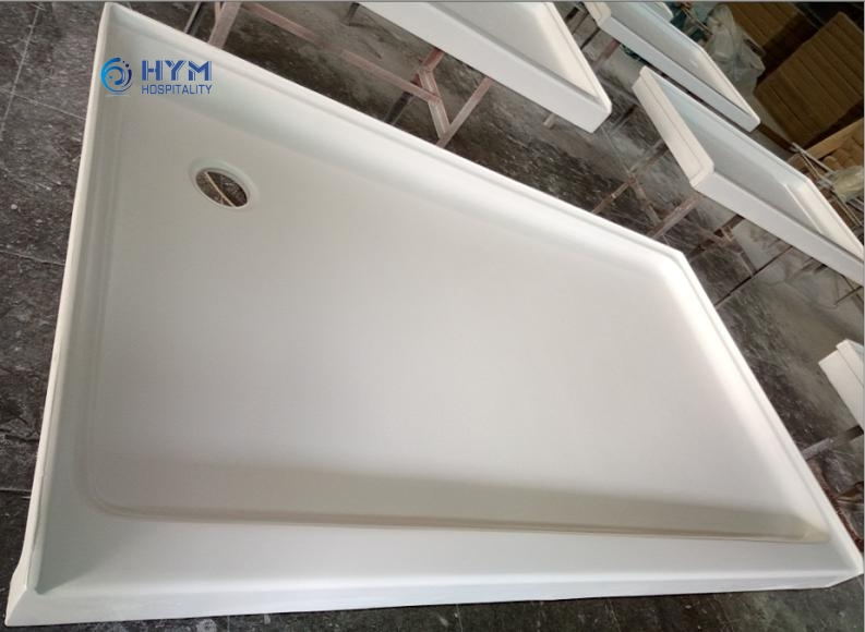 Cultured Marble Bathroom Shower Base Hotel Bathroom Shower Pan