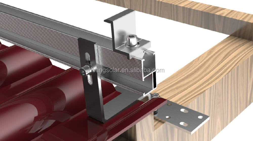 Крюк для солнечных панелей J-типа, алюминиевый