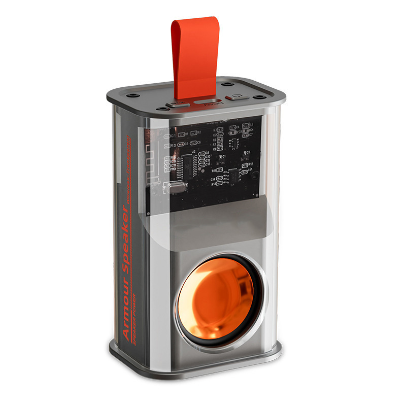 Mini Mecha Bluetooth Speaker Wireless Portable Bass Speaker with RGB Light Popular Cool Audio Player for Home Outdoor Wholesale