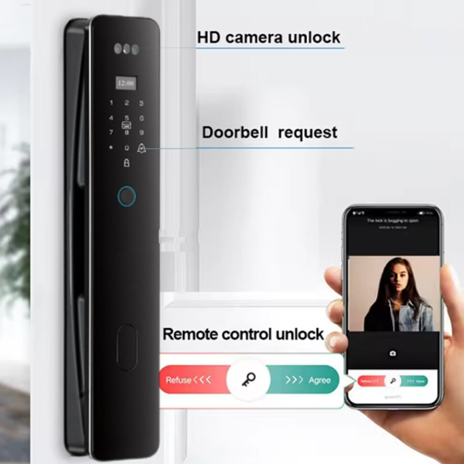 Remote Viewer Password 3D Face Recognition Intelligent Fingerprint Lock