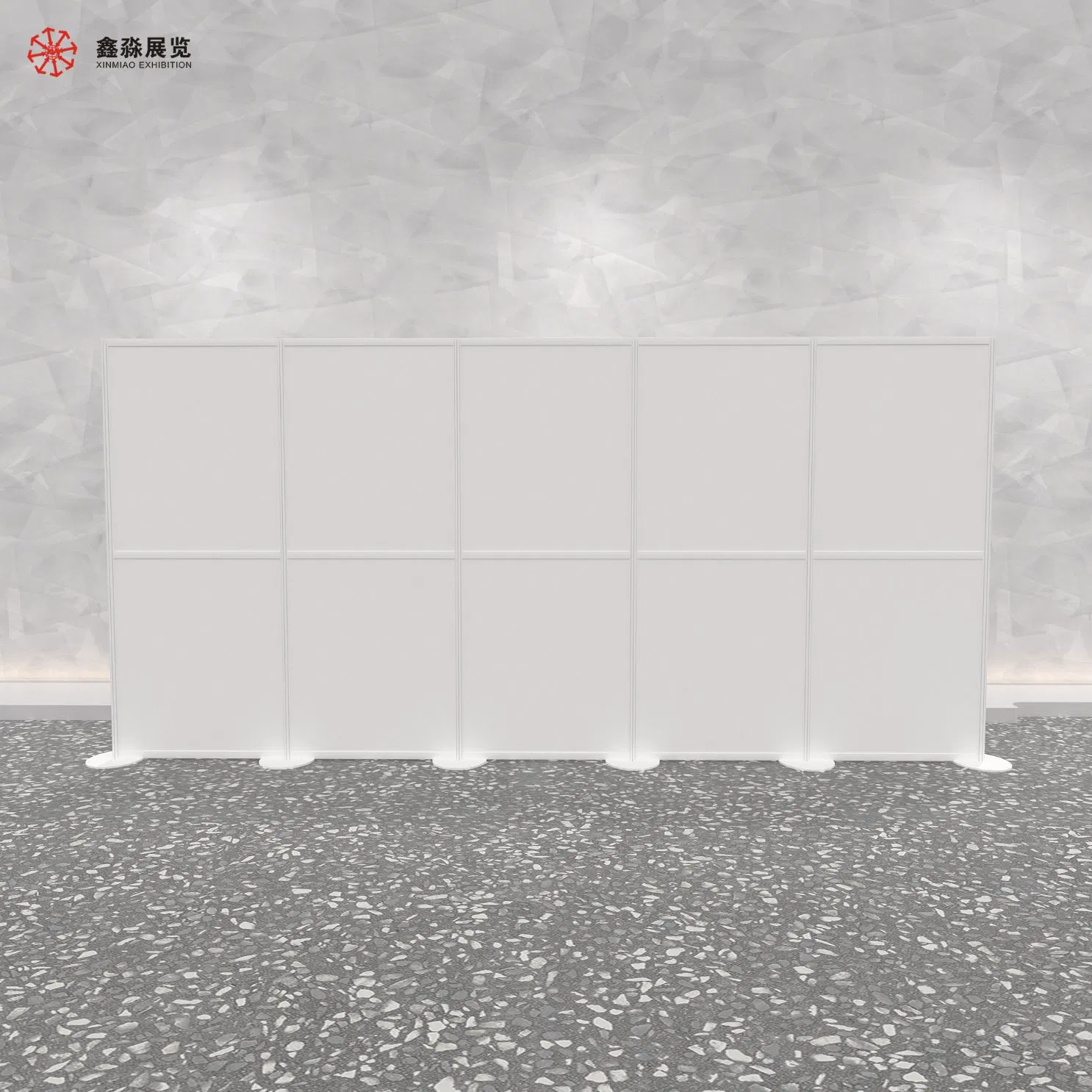 Acrylic&Glass Screen Wall Moveable with Whell Colorful Foldable Panel