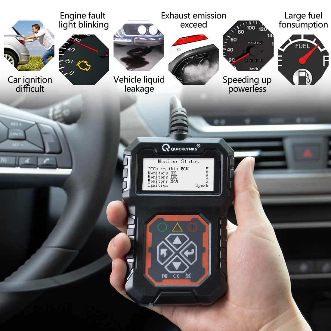 Автосканер OBD2 универсальный для всех автомобилей