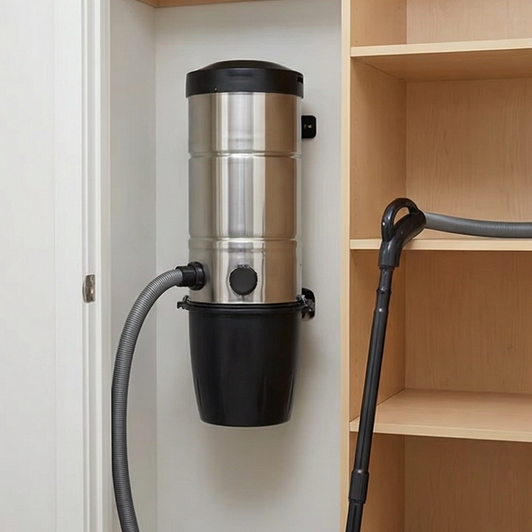 Menred Electric Central Vacuum Cleaner for Large Homes, High-Efficiency, Low Noise with HEPA Filter for Household & Hotels