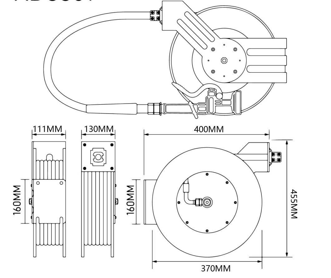Commercial Kitchen Stainless Steel Hose Water Gun High Flow Spray Valve
