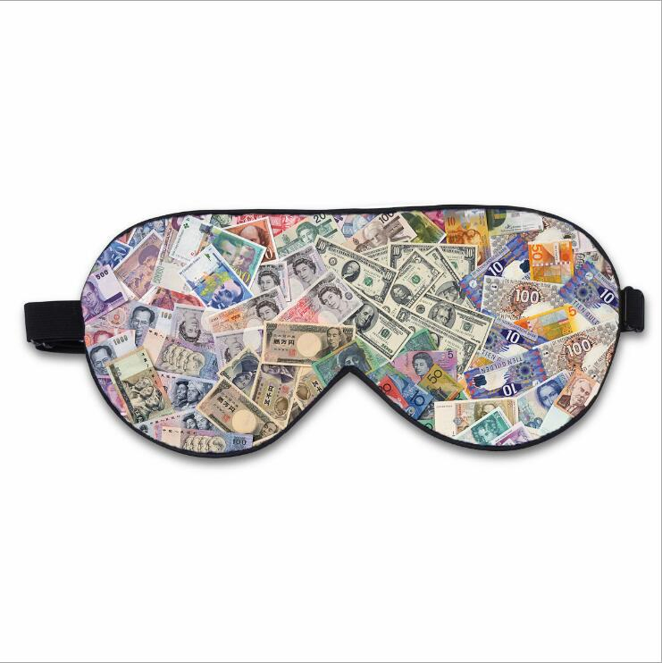 Custom Natural Silk Eye Mask with Digital Printed Patterns