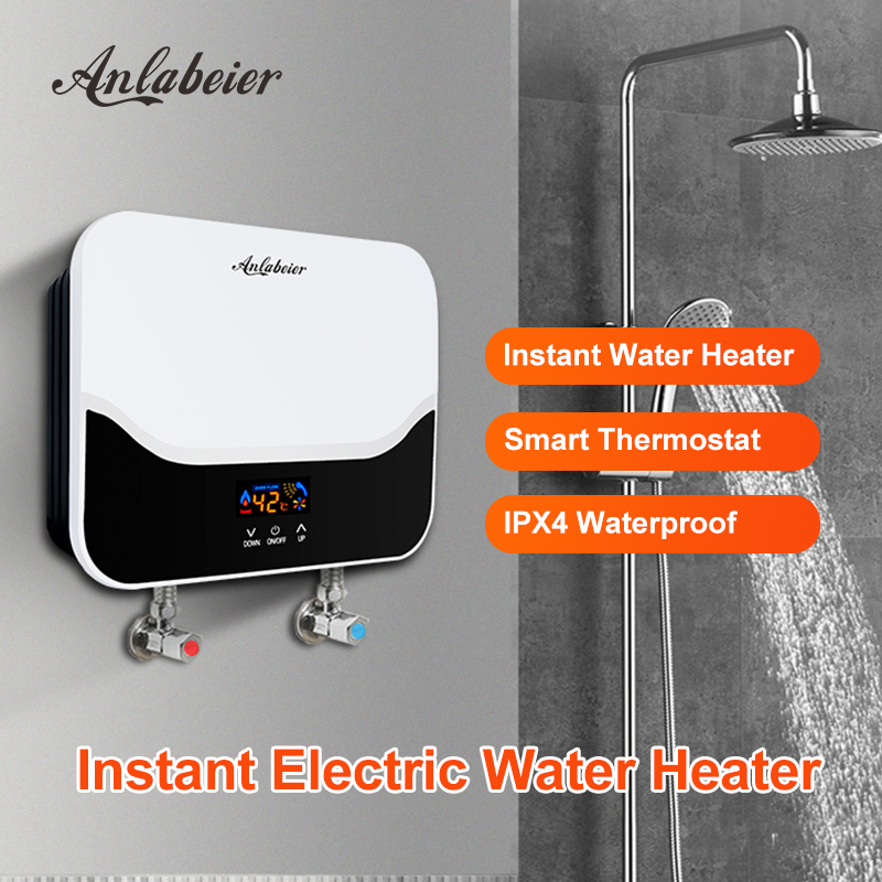 Проточный электрический водонагреватель 5.5 кВт с сенсорным управлением