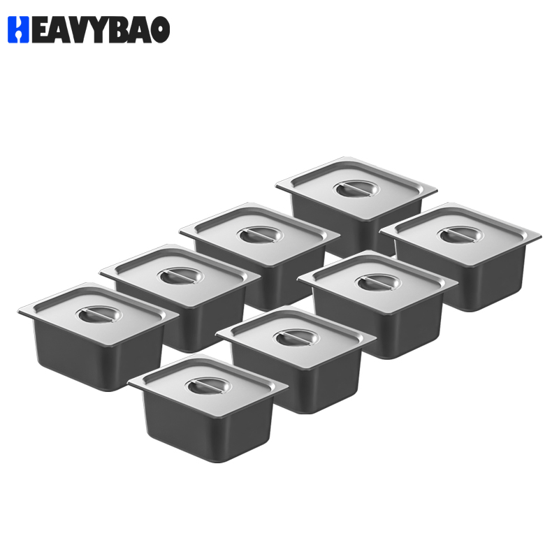 Heavybao Commercial Table Countertop Square Electric Stainless Steel Food Warmer Bain Marie