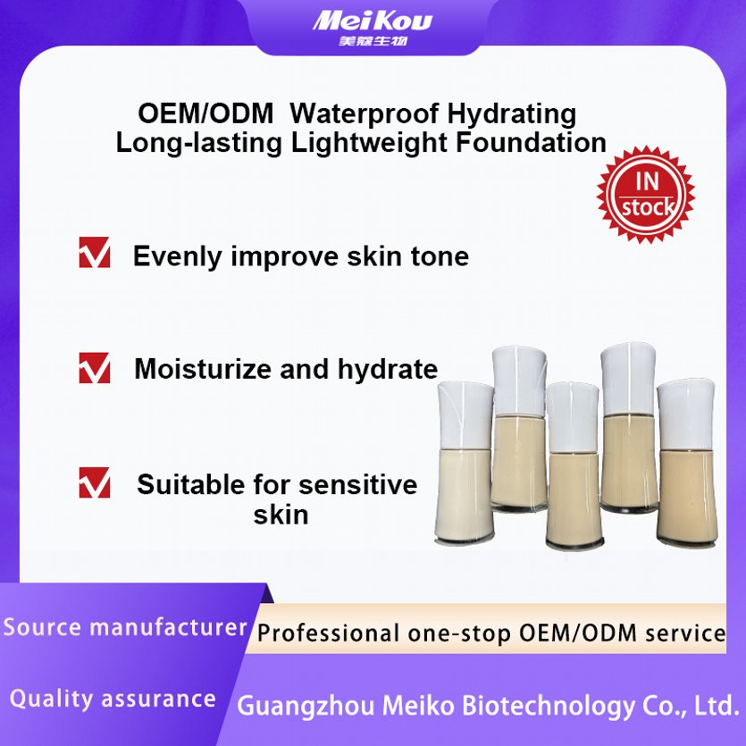 Cosmetics OEM/ODM Waterproof Hydrating Long-Lasting Zero Flaw Jade White Foundation