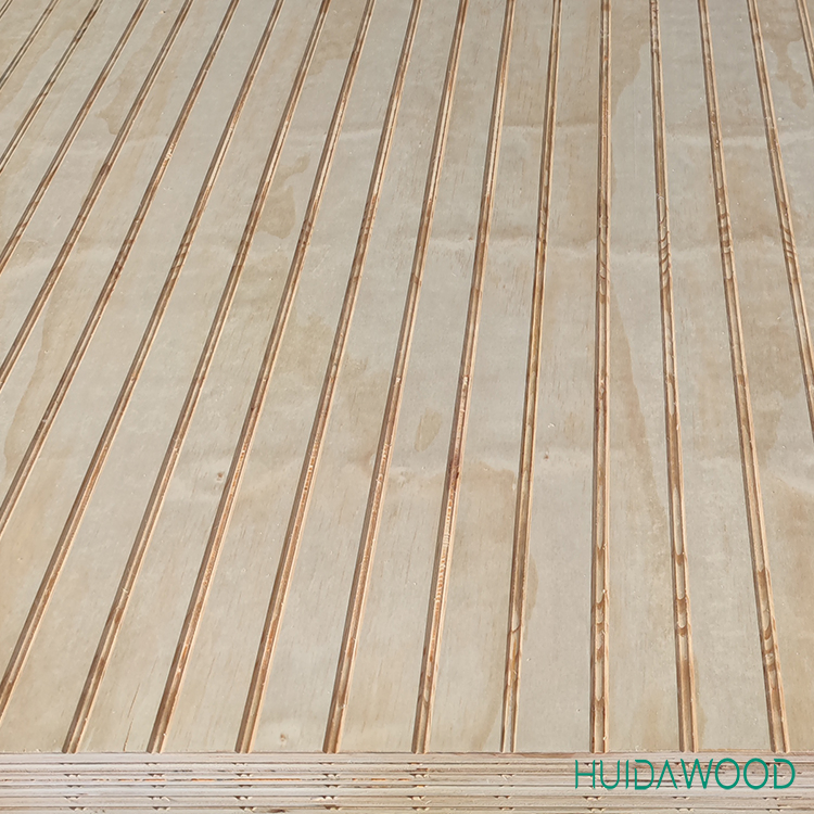 Фанера с пазами 1220x2440 мм, бумажное покрытие