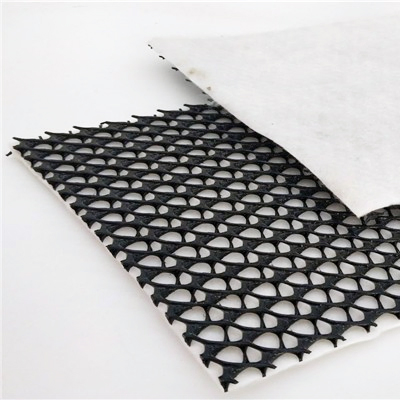 4mm 5mm 6mm 7.6mm 8mm 2D 3D Bi Tri Planar Geocomposite HDPE Plastic Draine Geonet Composite Geotextile Net for Sewer Rain Stormwater Drainage Manufacturer