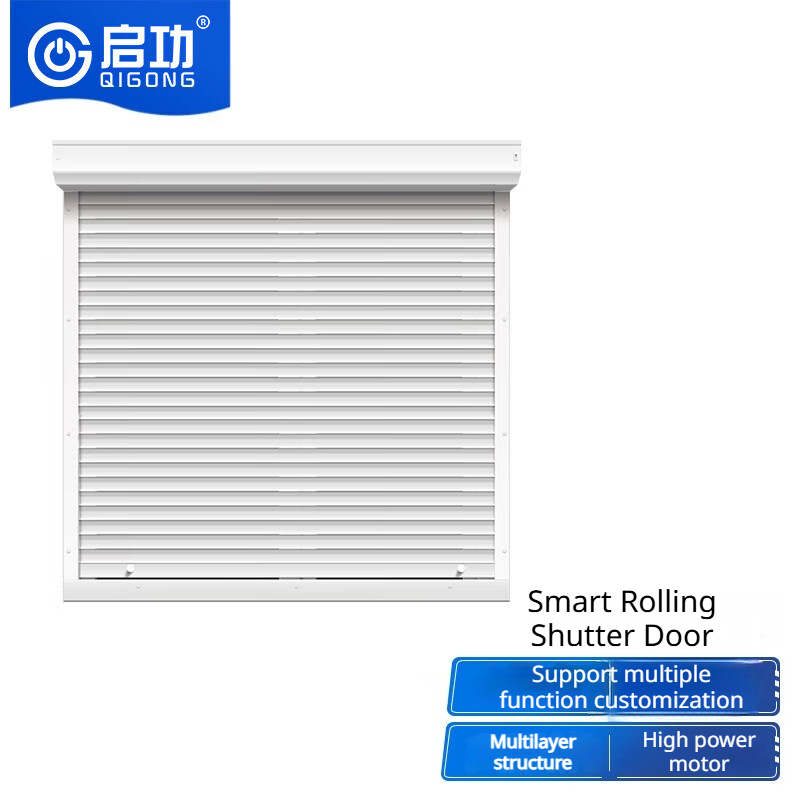 Double-Layer Hollow Aluminum Garage Hotel Industrial Rolling Shutter Door High Speed Door