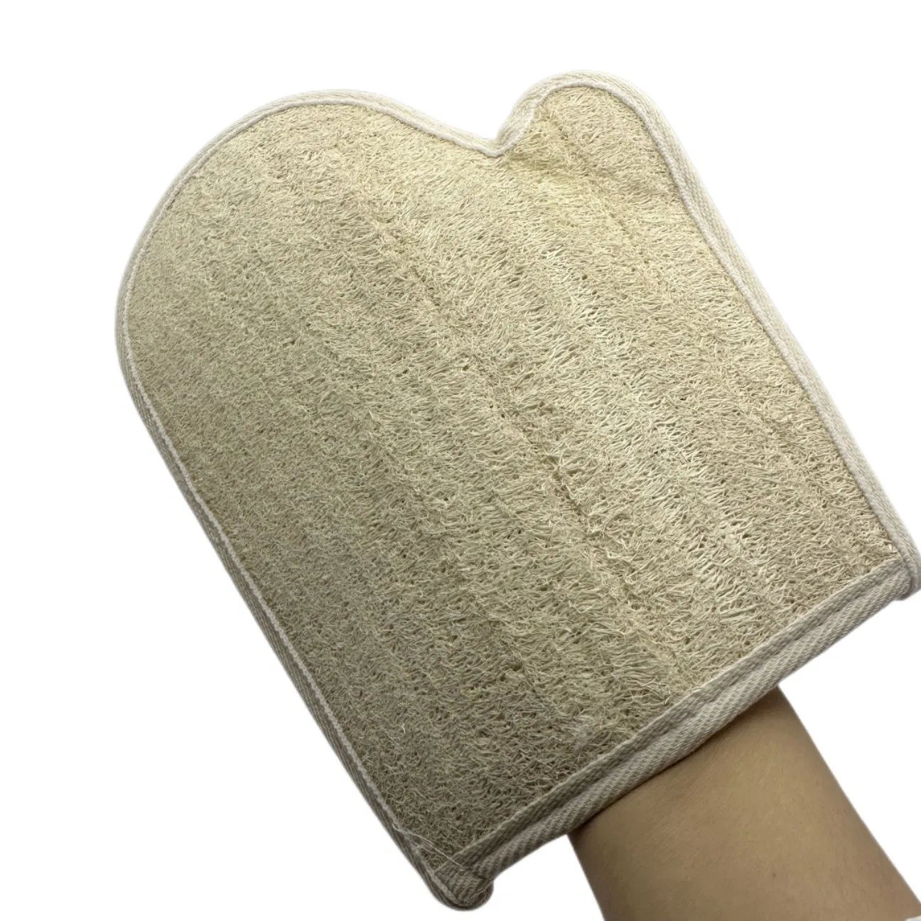 High Quality Private Logo Natural Loofah Bath Glove for Men