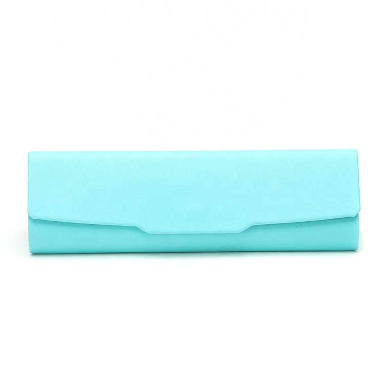 Factory Wholesale Triangle Handmade Sunglasses Folding Box Custom Logo Leather Glasses Case Soft Bag_Algz_16001732