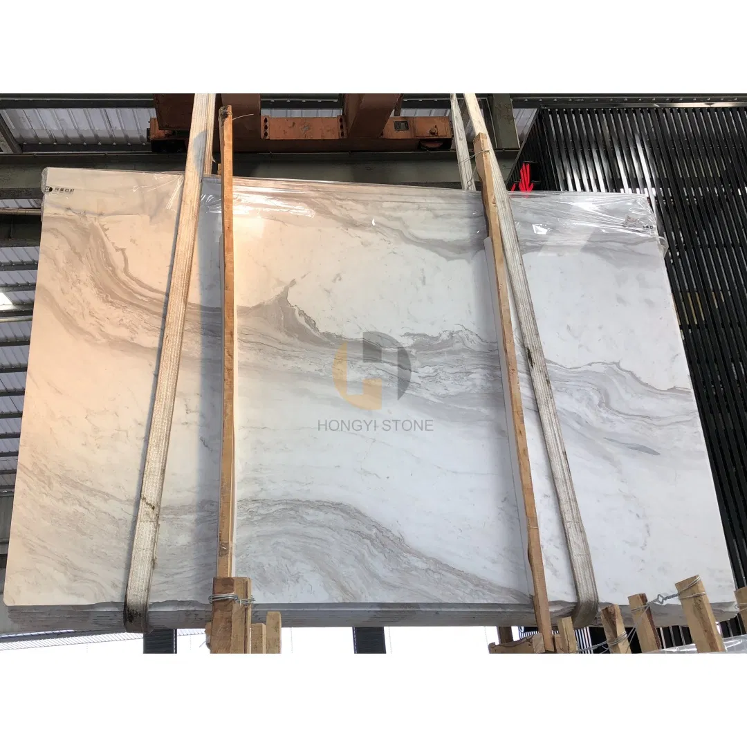 Modern Luxury Copper Legs Natural Volakas Marble Round Side Table