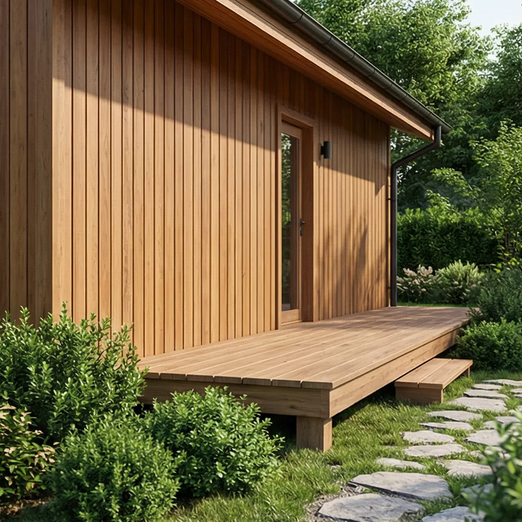 High Quality Weather Resistant Hardwood Exterior Wall Panel