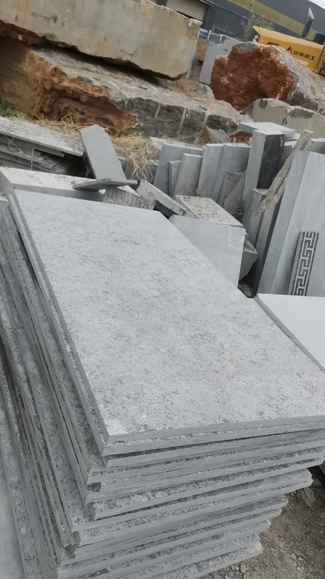 Blue Grey Lime Stone Chinese Flamed Blue Limestone Price for Outdoor Floor Tile