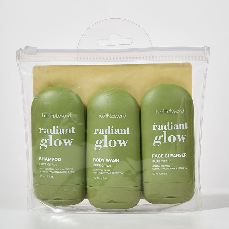 Private Label 60ml Deeply Cleanses and Moisturizes Skin Body Wash Shower Gel Travel Size Set