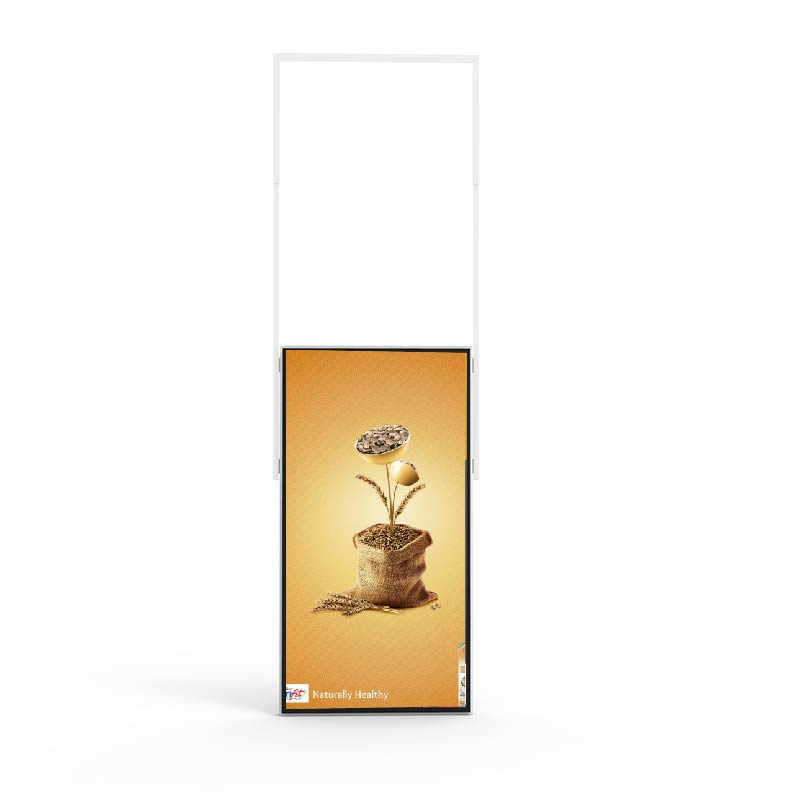 OEM ODM 86- Inch Android Windows Super-Slim High Brightness Ceiling Installation Indoor LCD Advertising Digital Display Signage Shop Window Screen