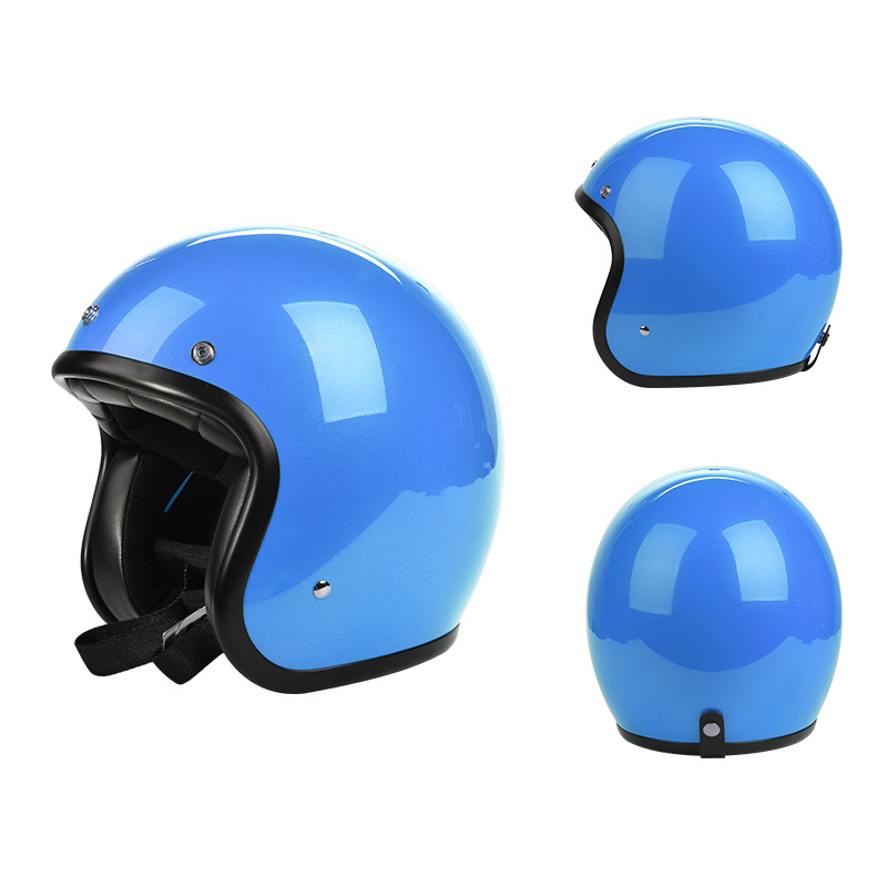 Ретро мотошлем открытый 3/4, классический, Myee