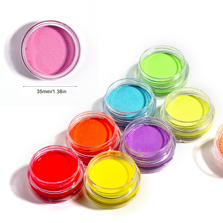 OEM Color Fluorescent Human Pigment Eyeliner, Halloween Day Face Painted Hair Light Painting Eyeliner