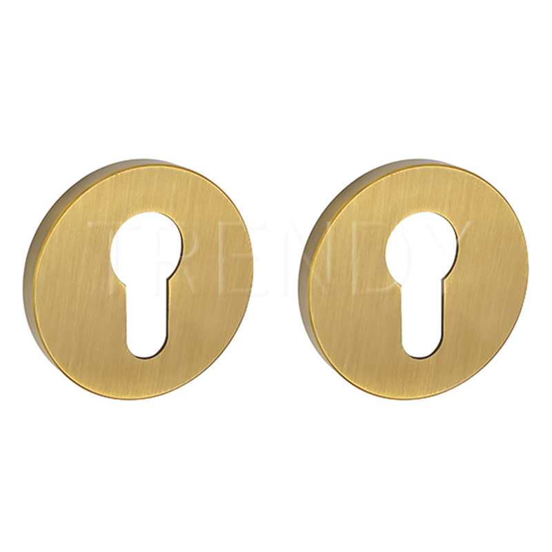 Zinc Alloy Lock Cover Coffee Color Lock Accessories Door Hardware Round Cylinder Rosette (ZR33-CL)