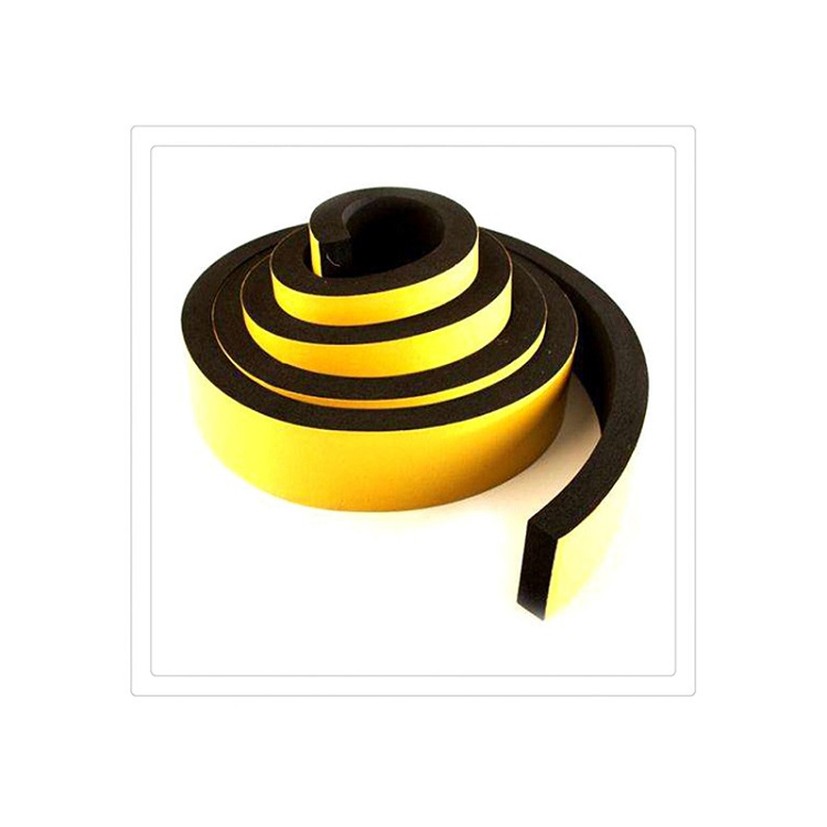 Curtain Wall Glass Double Sided Adhesive EVA Black Foam Tape PE Automobile Foam Adhesive Tape Weather Strip for Gap Filling 6mm 12mm Foam Glazing Tape