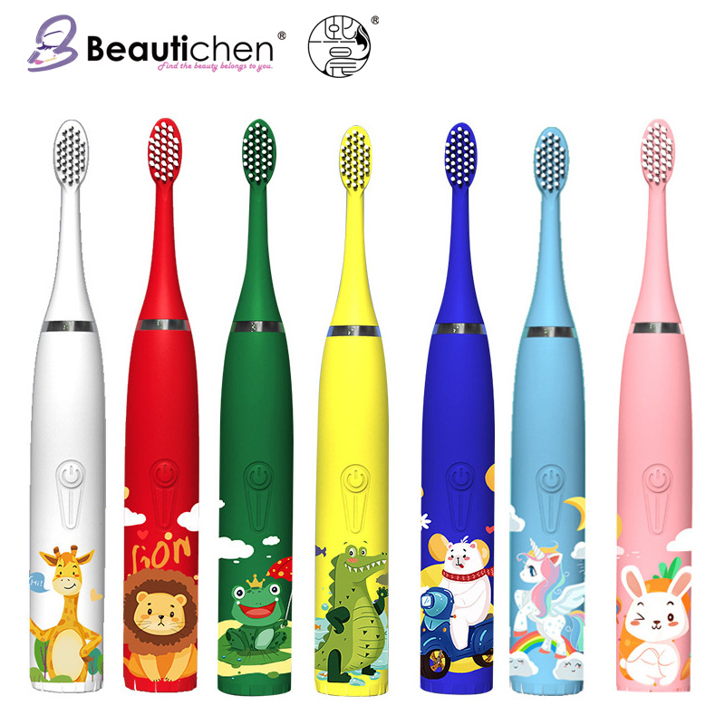 Beautichen Travel Toothbrush Own Brand Cartoon 2023 New Arrival Kids Electric Toothbrush for Teeth Cleaning Electric Toothbrush