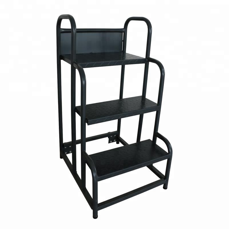 Movable Steel Warehouse Step Ladder Cart with EU Certification and Color Options