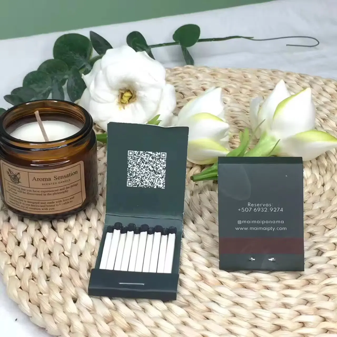 Ins Style of Luxury Lower MOQ Home Decor Matchbook Custom Personalized Decorative Safety Bulk Holder Book Match