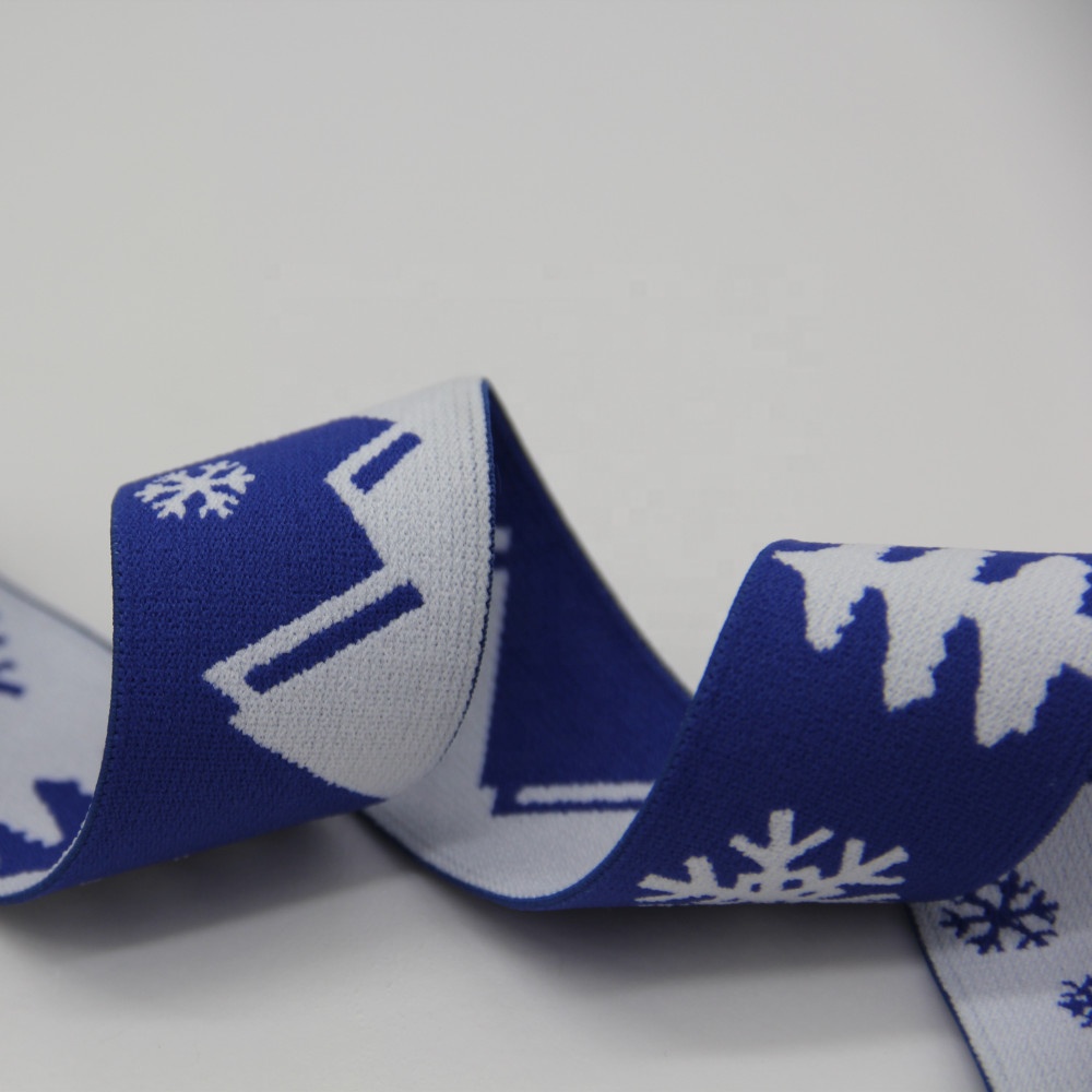 Лента эластичная жаккардовая полиэстер нейлон для одежды