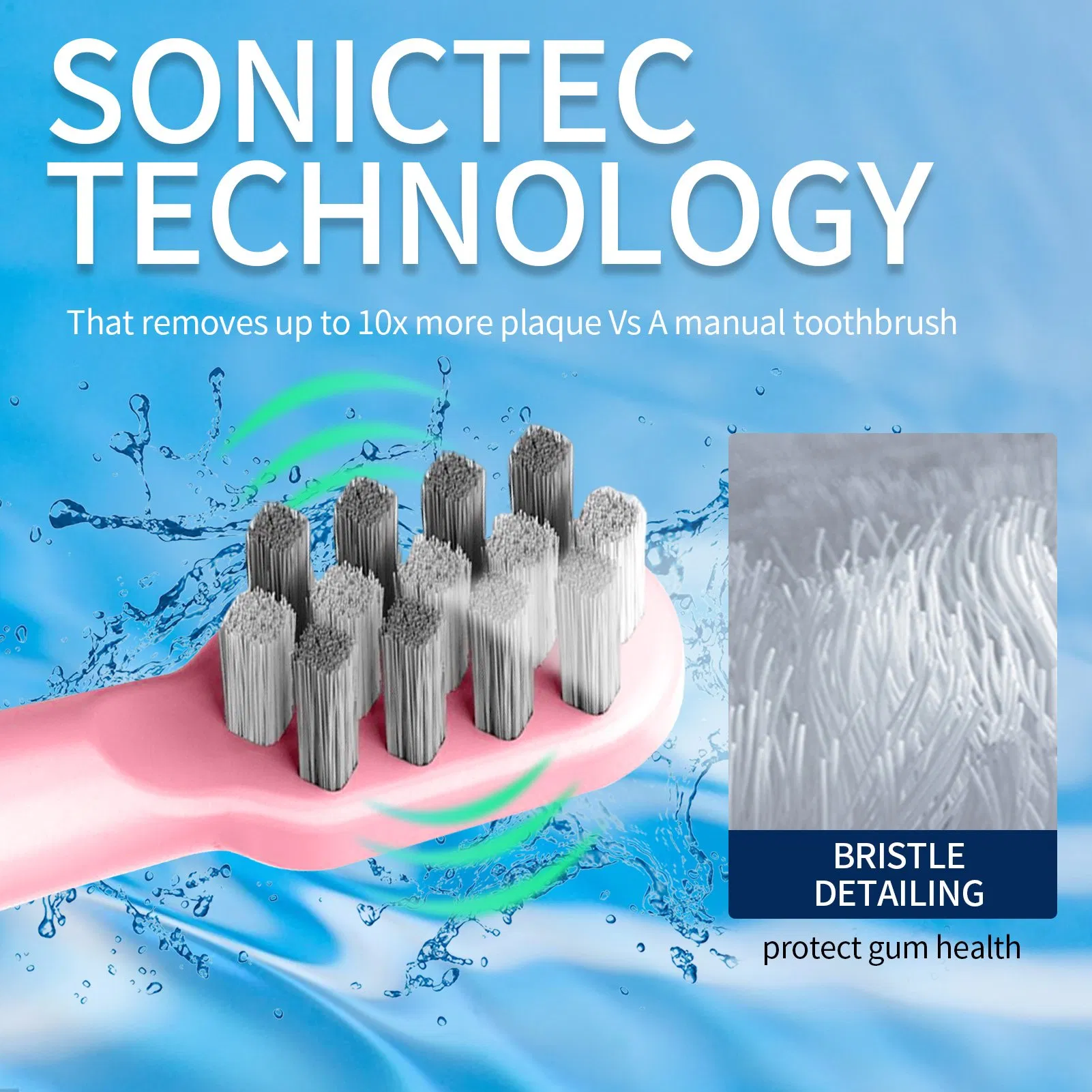 FDA Certification Efficiently Cleaning Teeth Electric Toothbrush