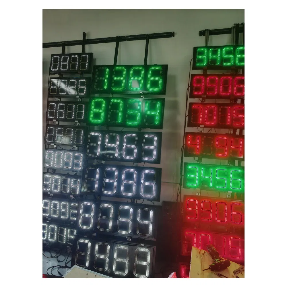 Outdoor LED Display Petrol Station 8inch-48inch 88.88 7 Segment Digit Board