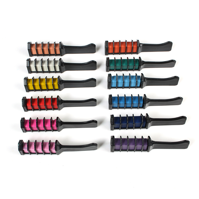 China Supplier Non-Toxic Plastic Hair Dye Comb Washable Temporary Hair Chalk