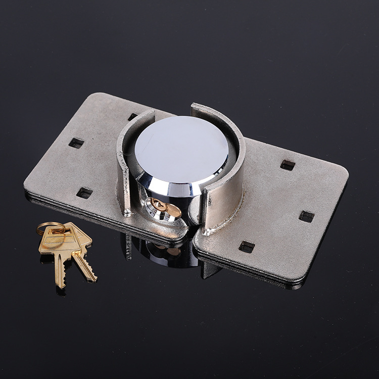 73mm Puck Lock High Security Hasp Shackle Round Hockey Puck Padlock with 2 Keys