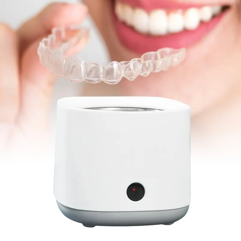 2023 New Luxsmile OEM Mini Dental Sonic Machine Portable Stainless Tank Jewelry Glasses Household Denture Ultrasonic Cleaner