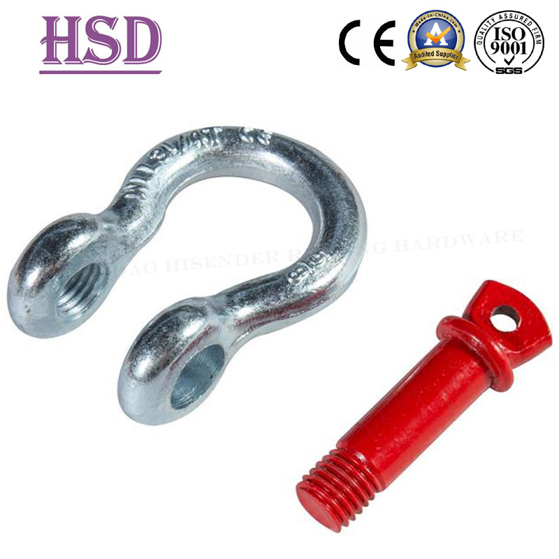 Galvanized Forged Chain Fittings Us Type Screw Pin G209 Shackle