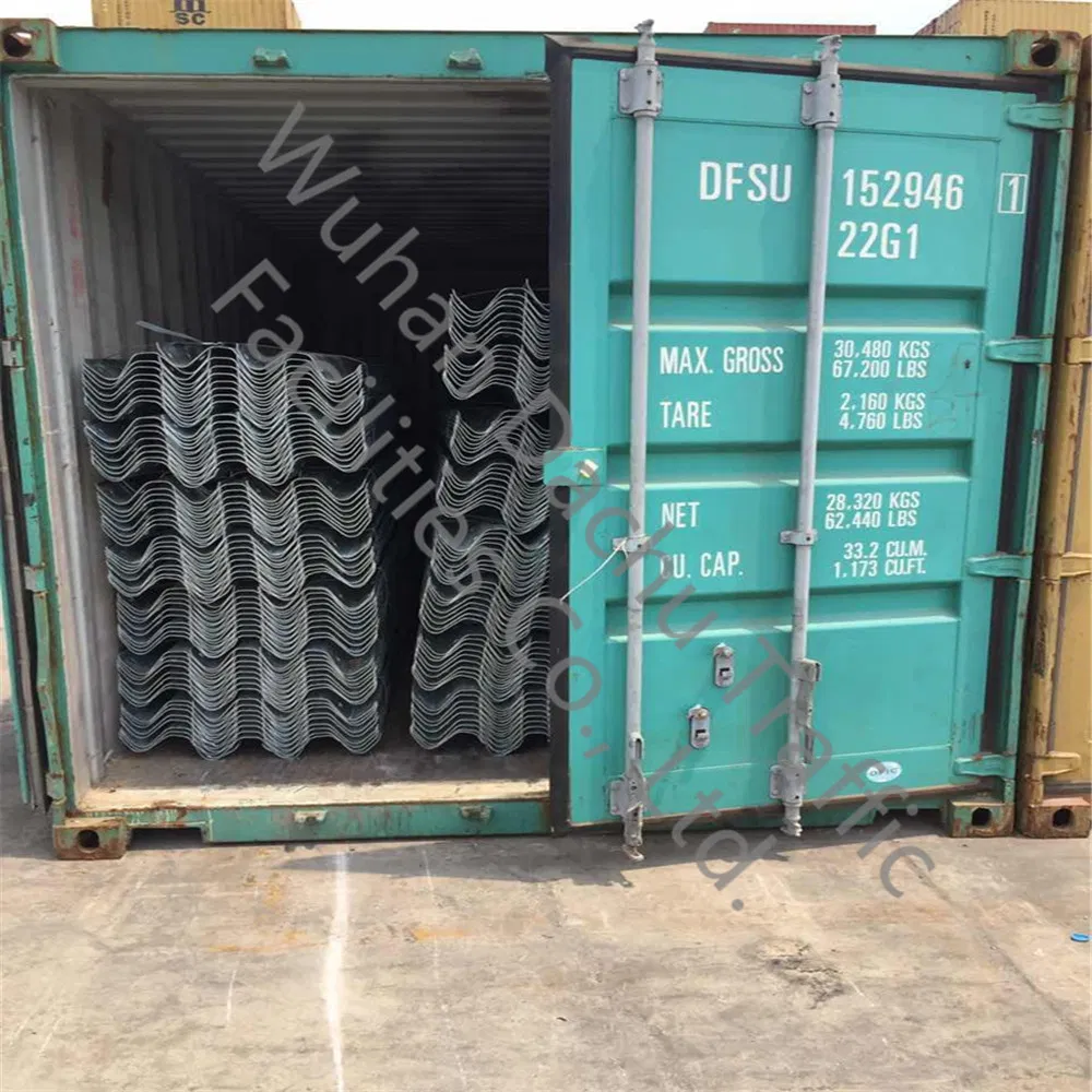 Australian Standarded Hot DIP Galvanized Corrugated Steel Thrie Beam Highway Guardrail