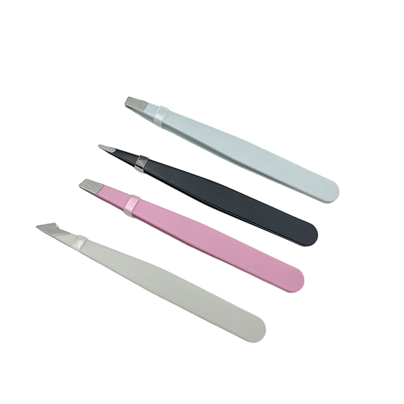 Durable Corrosion-Resistant Multifunctional Stainless Steel Slanted Eyebrow Tweezer