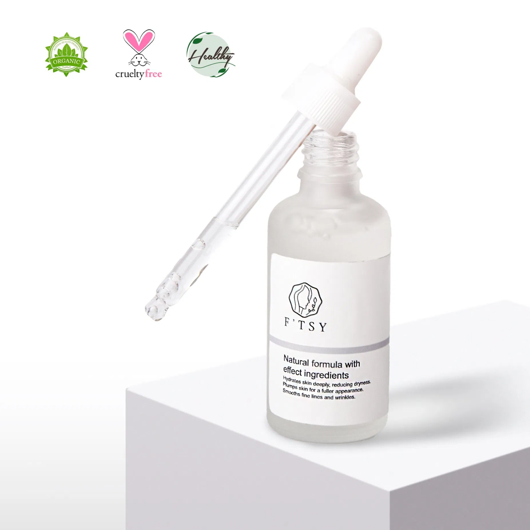 Private Label Natural Formula with Effect Ingredients Anti-Aging Collagen Aloe Vera Face Serum
