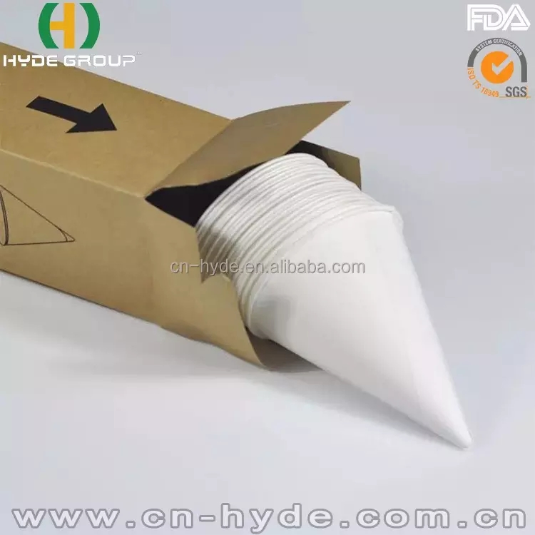 Snow Paper Cup Cone Ice Cream Cup Beverage Cup for Parties