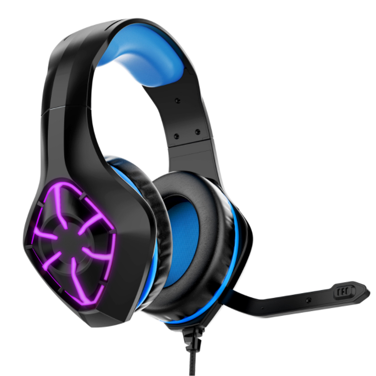 Amazon Hot Sale Big Over Ear GS-1000 Gaming Headphones Game Headset with LED Lights Wired Headphone for Computer Games
