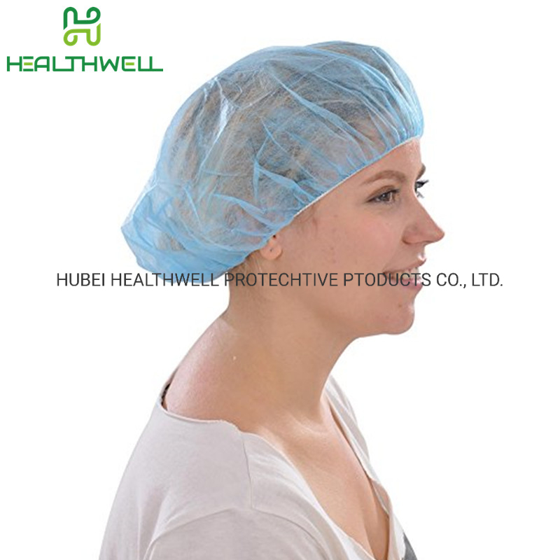 Disposable Bouffant Cap 10GSM Non Woven Materials