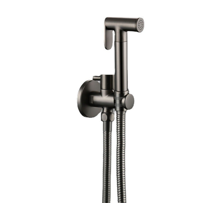 Toilet Sanitary Ware Water Sprayer Bathroom Shower Brass Body Chrome Bidet Chrome Faucet Set