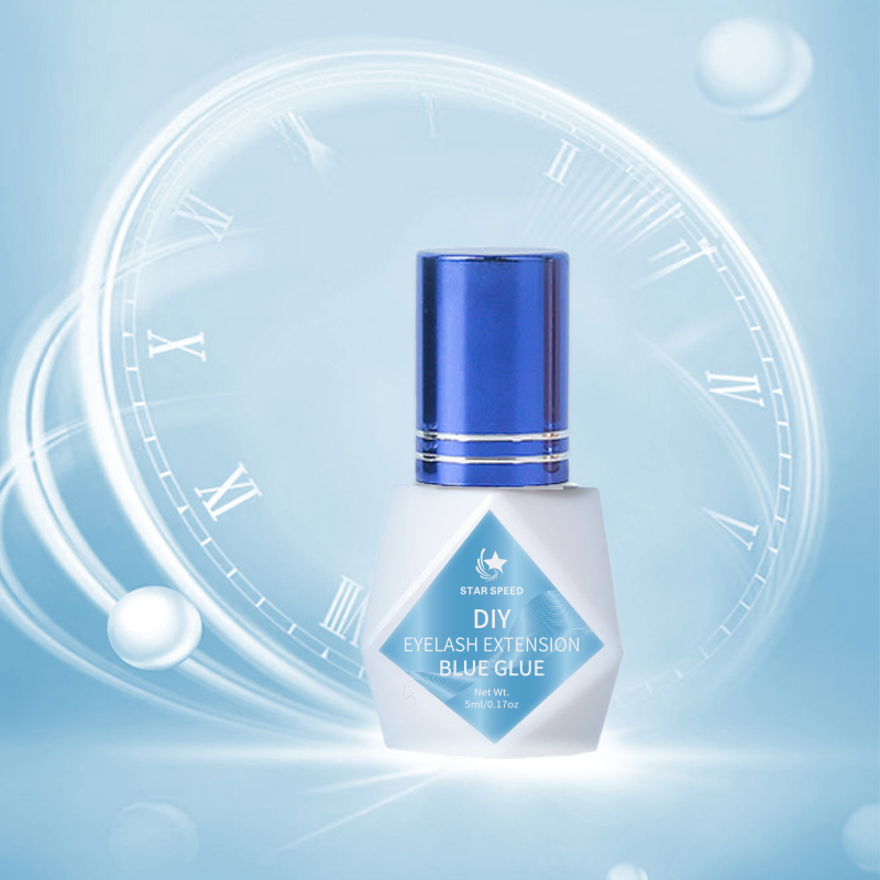 5ml Manufacturer Eyelash Extension Glue Long Lasting Extra Strong Blue DIY Eyelash Extension Glue for 3--5s